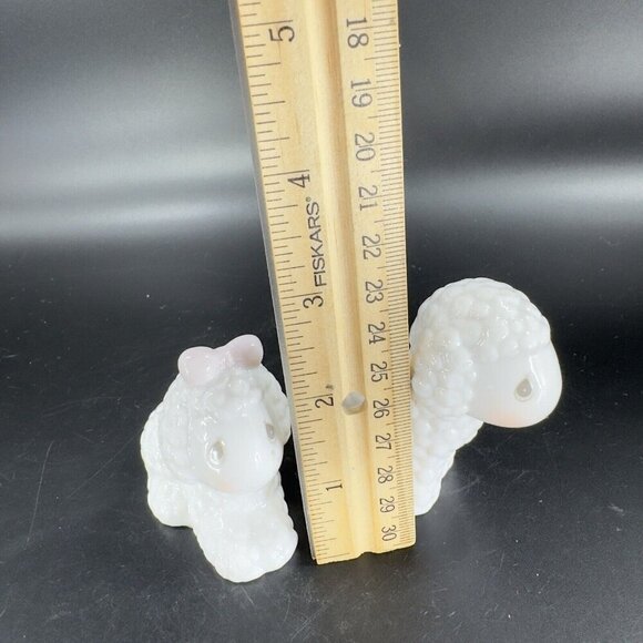 1996 Prescious Moments Noahs Ark Lamb Sheep Salt and Pepper Shaker Set 2 Ceramic - Picture 4 of 16